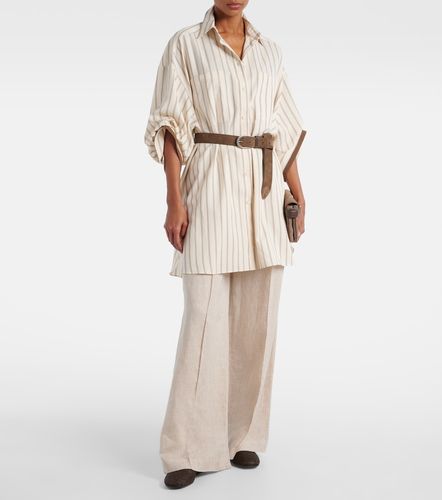 Camicia in misto seta - Brunello Cucinelli - Modalova