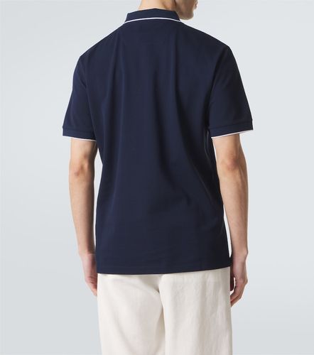 Polo de piqué de algodón - Giorgio Armani - Modalova