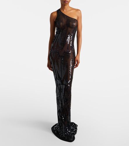 Lilies one-shoulder sequined tulle gown - Rick Owens - Modalova