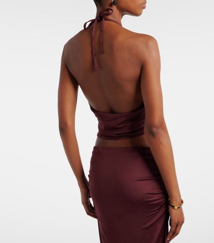 Crop top Kaima de jersey drapeado - Aya Muse - Modalova