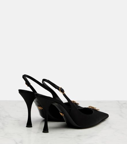 Devotion 90 satin slingback pumps - Dolce&Gabbana - Modalova
