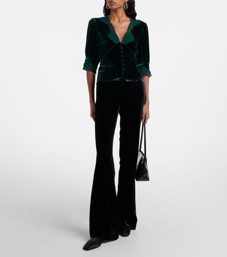 Top Amanda in velluto con pizzo - Rixo - Modalova