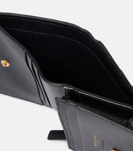 Cassandre leather flap card case - Saint Laurent - Modalova