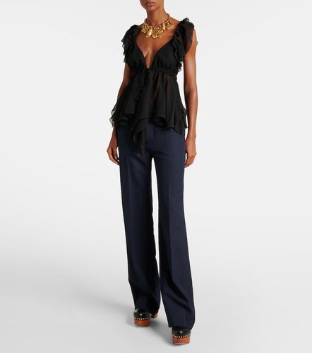 Chloe Gathered silk georgette top - Chloe - Modalova