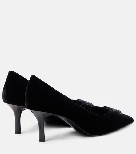 Pumps Eleanor Pave 65 in velluto - Tory Burch - Modalova