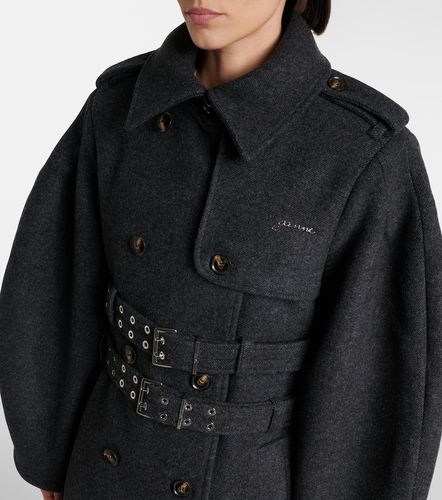 Belted wool and cashmere-blend coat - Ganni - Modalova