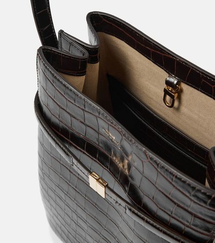 Croc-effect leather bucket bag - Toteme - Modalova