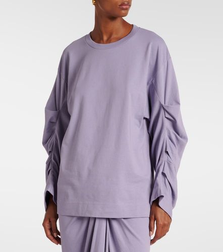 Ruched cotton jersey sweatshirt - Dries Van Noten - Modalova