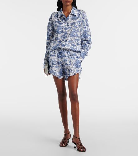 Camisa de gasa de algodón estampada - Staud - Modalova