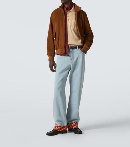 Pullover polo in cotone a coste - Valentino - Modalova