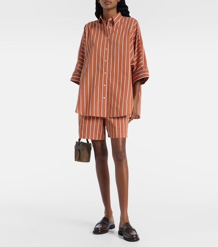 Camisa en mezcla de algodón a rayas - Brunello Cucinelli - Modalova