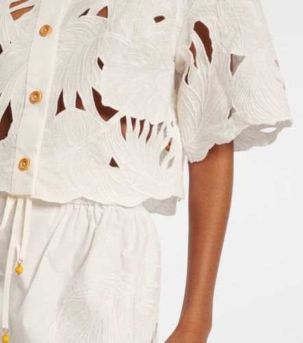 Camisa Mahon de popelín de algodón bordada - Zimmermann - Modalova