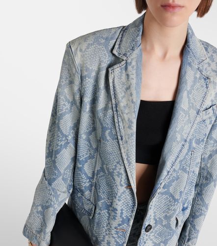 Sportmax Snake-effect denim blazer - Sportmax - Modalova