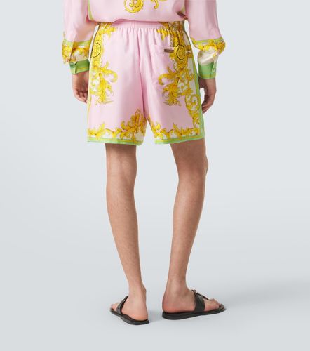 Versace Shorts de seda estampados - Versace - Modalova