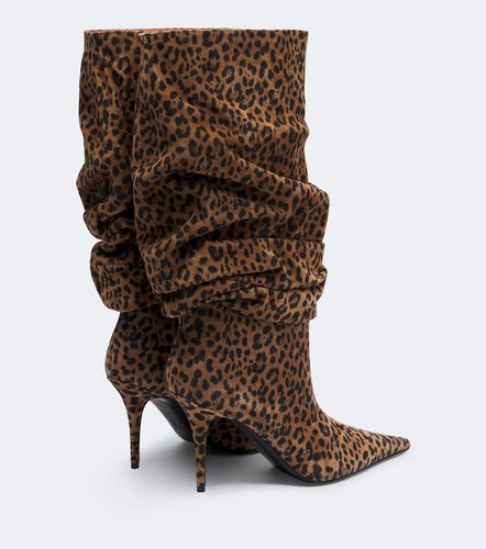 Botas Anok de ante con estampadas - Amina Muaddi - Modalova