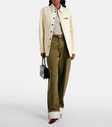 Giacca camicia trapuntata in misto cotone - Bottega Veneta - Modalova