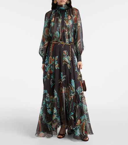 Etro Falda larga de satén de seda - Etro - Modalova