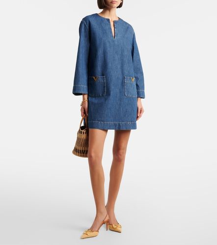 Miniabito VGold in chambray - Valentino - Modalova
