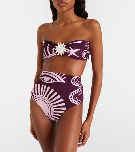 Maple printed bandeau bikini top - Cala de la Cruz - Modalova