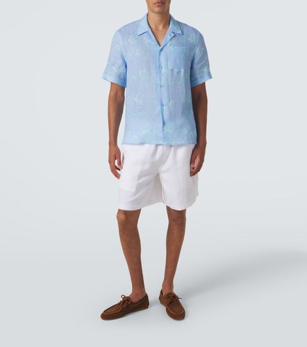 Camisa de lino estampada - Vilebrequin - Modalova