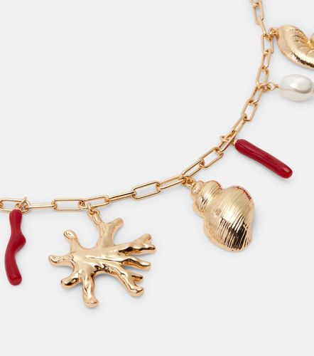 Collana con charm e perle bijoux - Self-Portrait - Modalova