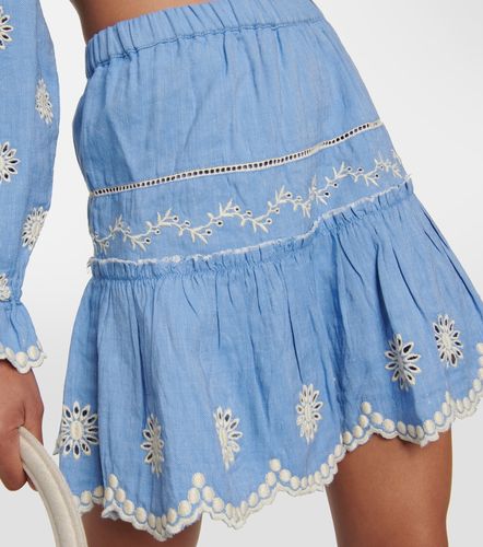 Minigonna Cava in cotone e lino - LoveShackFancy - Modalova