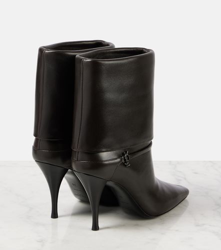 Niki 90 leather booties - Saint Laurent - Modalova