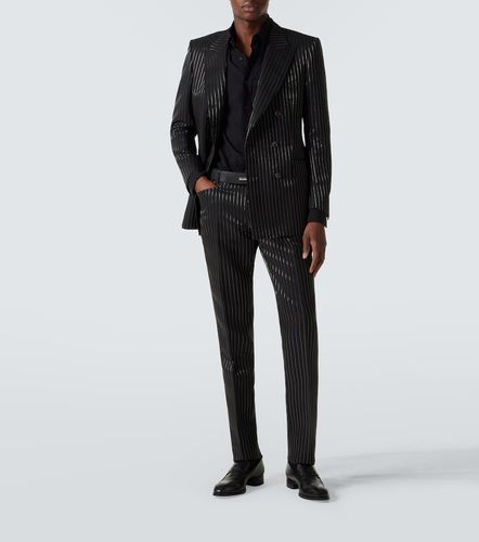 Dylan striped wool and silk suit pants - Tom Ford - Modalova