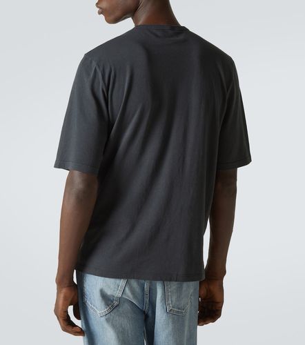 Camiseta de jersey de algodón con logo - Saint Laurent - Modalova