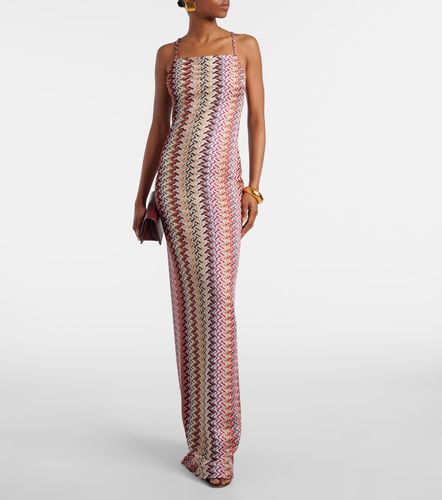 Abito lungo con lamé a zig-zag - Missoni - Modalova