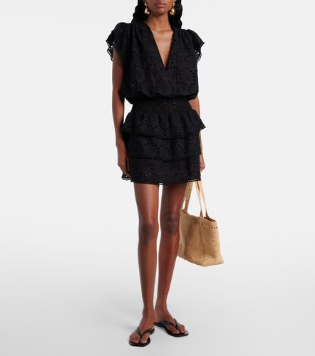 Jess ruffled cotton minidress - Melissa Odabash - Modalova