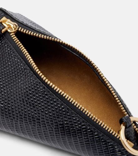 Solida Mini snake-effect leather pouch with strap - Calvin Klein Collection - Modalova