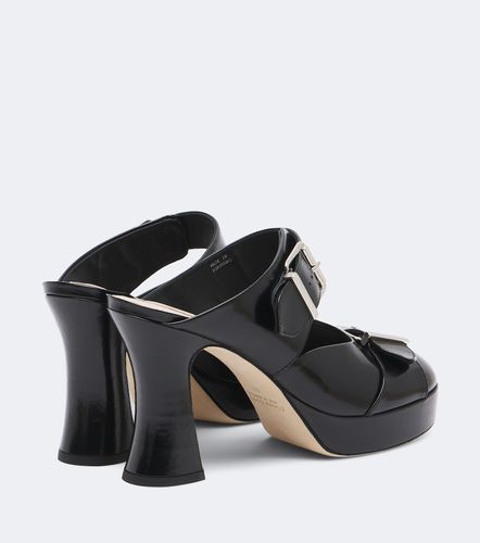 Buckle Sculpt leather mules - Simone Rocha - Modalova