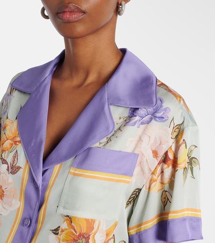 Camisa de sarga floral - Self-Portrait - Modalova