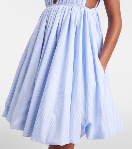 Alaïa Vestido corto de popelín de algodón a rayas - Alaia - Modalova