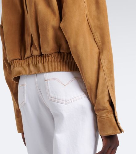 Versace Suede blouson jacket - Versace - Modalova
