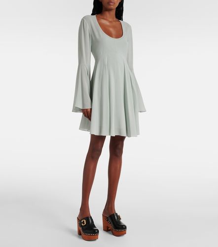 Chloé Abito corto in chiffon di seta - Chloe - Modalova