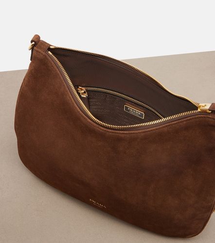 Aimee Large suede shoulder bag - Prada - Modalova