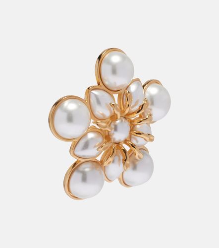 Orecchini a clip Large con perle bijoux - Oscar de la Renta - Modalova