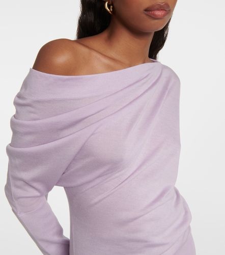 Pullover in cashmere e seta off-shoulder - Tom Ford - Modalova
