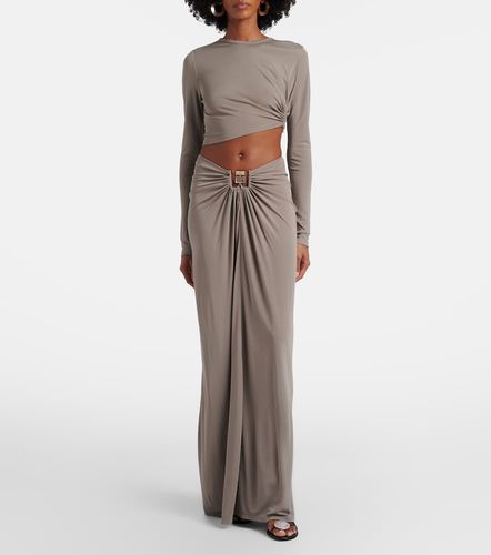 Bezel Quartz gathered jersey maxi skirt - Christopher Esber - Modalova