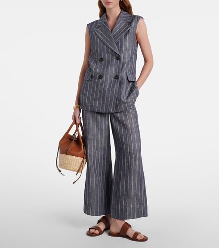 Pantalones anchos Cresta de lino a rayas - 'S Max Mara - Modalova