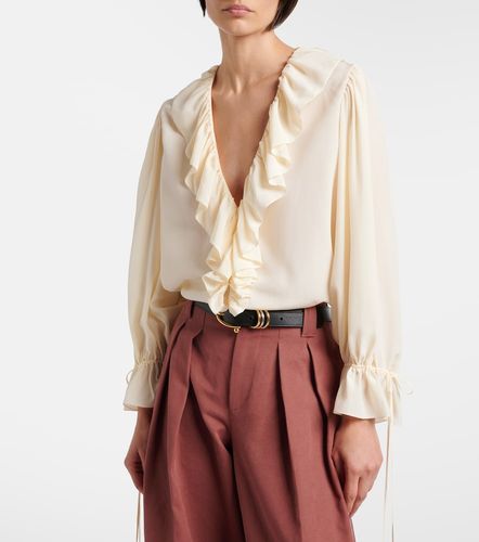 Chloé Blusa de seda con volantes - Chloe - Modalova
