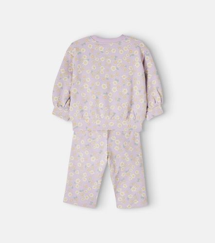 Bebé - sudadera Lia de jersey de algodón floral - Wheat - Modalova