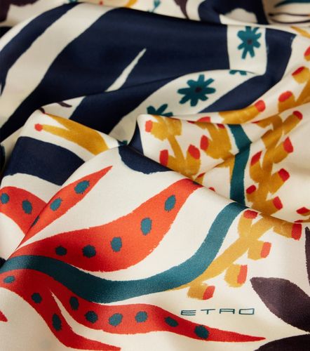 Bufanda de sarga de seda estampada - Etro - Modalova