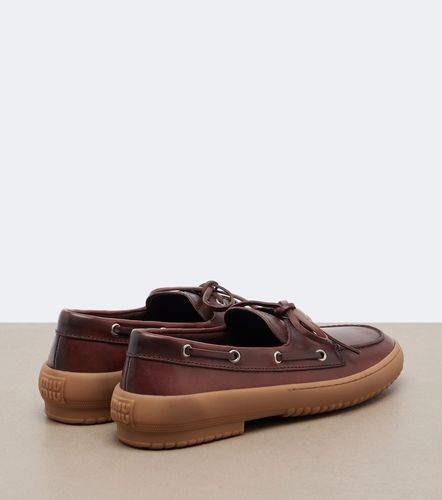 Miu Miu Mocassini in pelle - Miu Miu - Modalova