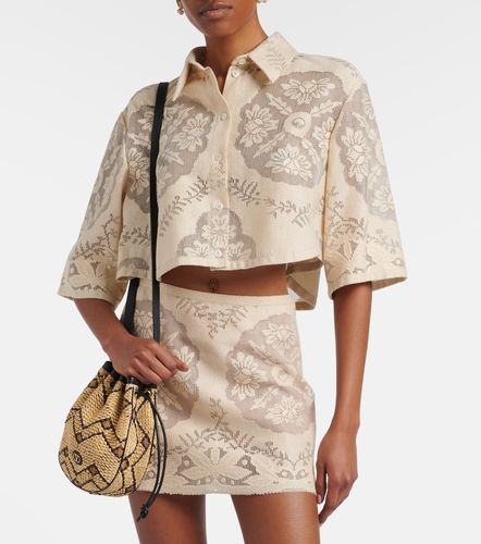 Camicia cropped in misto cotone - Valentino - Modalova