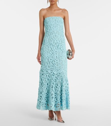 Abito bustier in misto cotone con pizzo - Simkhai - Modalova