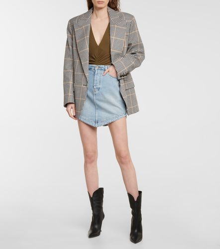 Asymmetric denim miniskirt - Alexandre Vauthier - Modalova