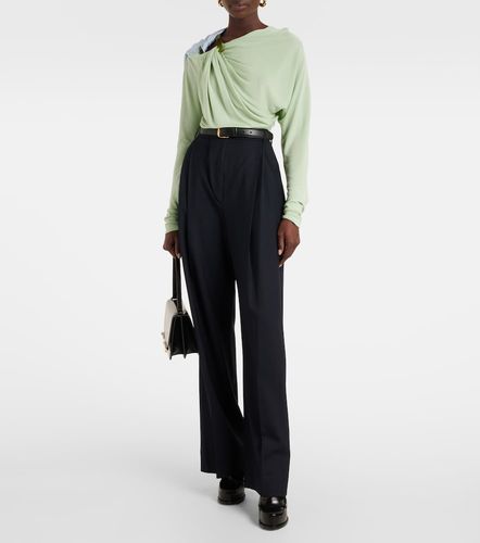 Top de jersey drapeado - Victoria Beckham - Modalova